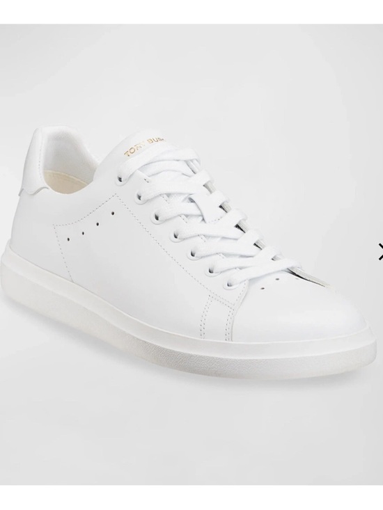 Tory Burch Shoes - Tory Burch sneakers size 8 White Leather Low-Top